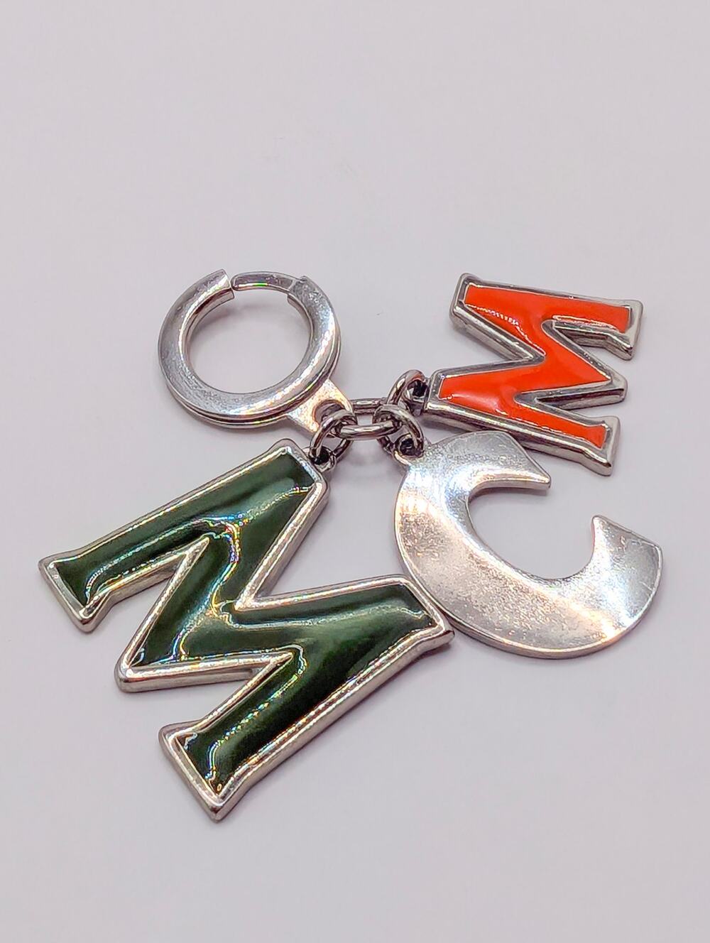 Authentic MCM Reversible Letter Keyring MCM Logo Bag Charm